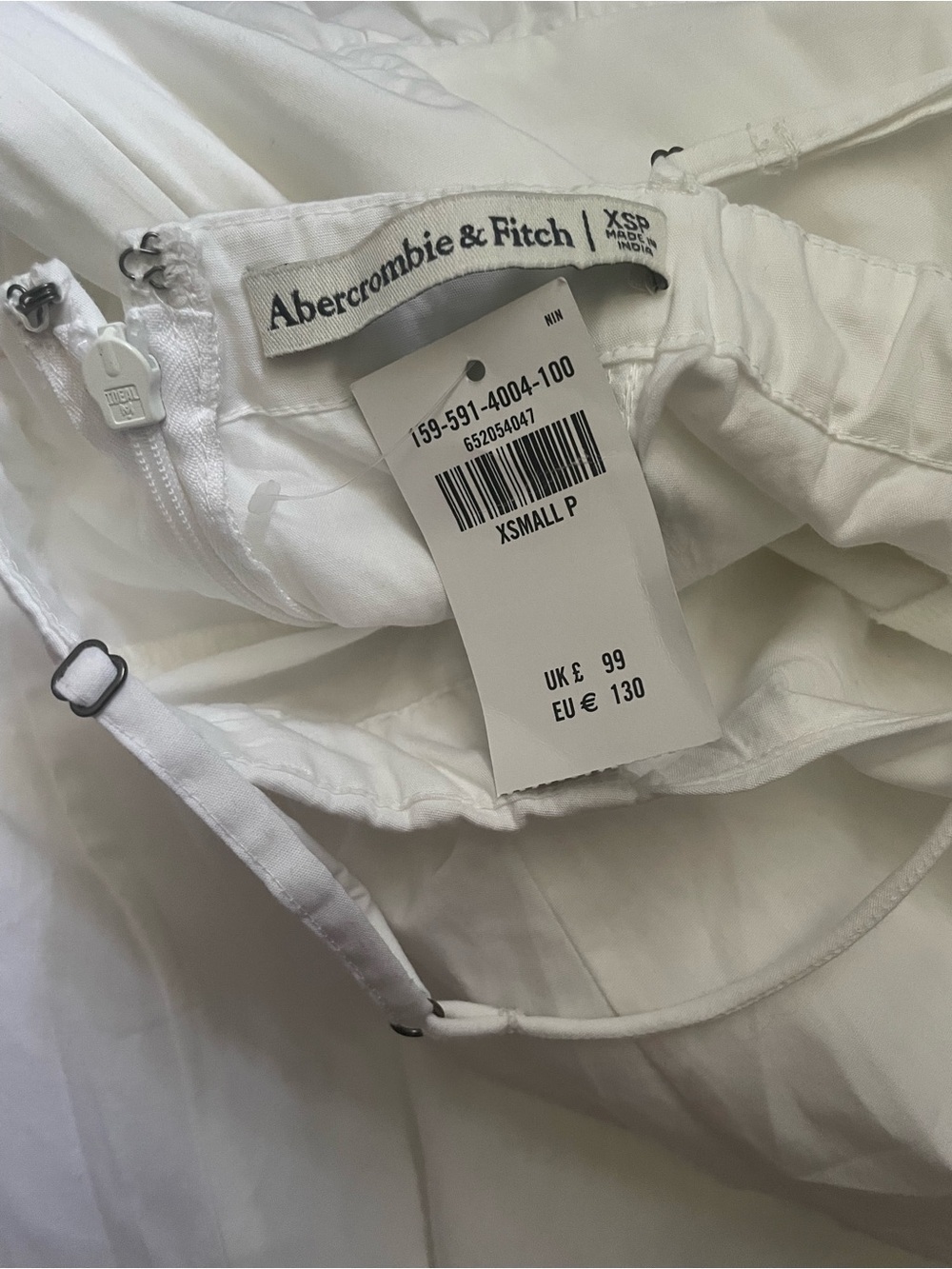 Brand new with tag Abercrombie & Fitch White Strappy Maxi Corset Dress - Picture 5 of 10